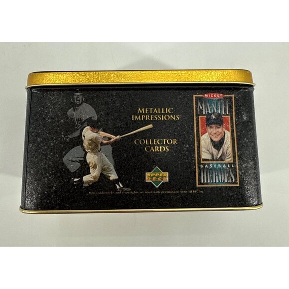 Mickey Mantle Baseball Heroes Metal Collector Cards Set Upper Deck - Picture 2 of 7